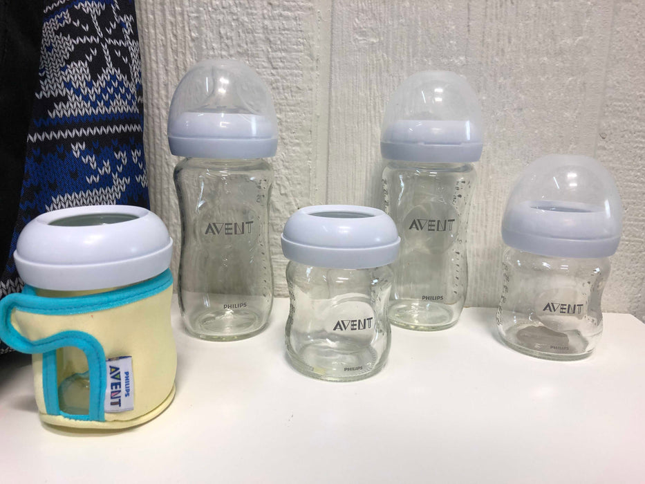 secondhand BUNDLE Glass Bottles Phillips Avent