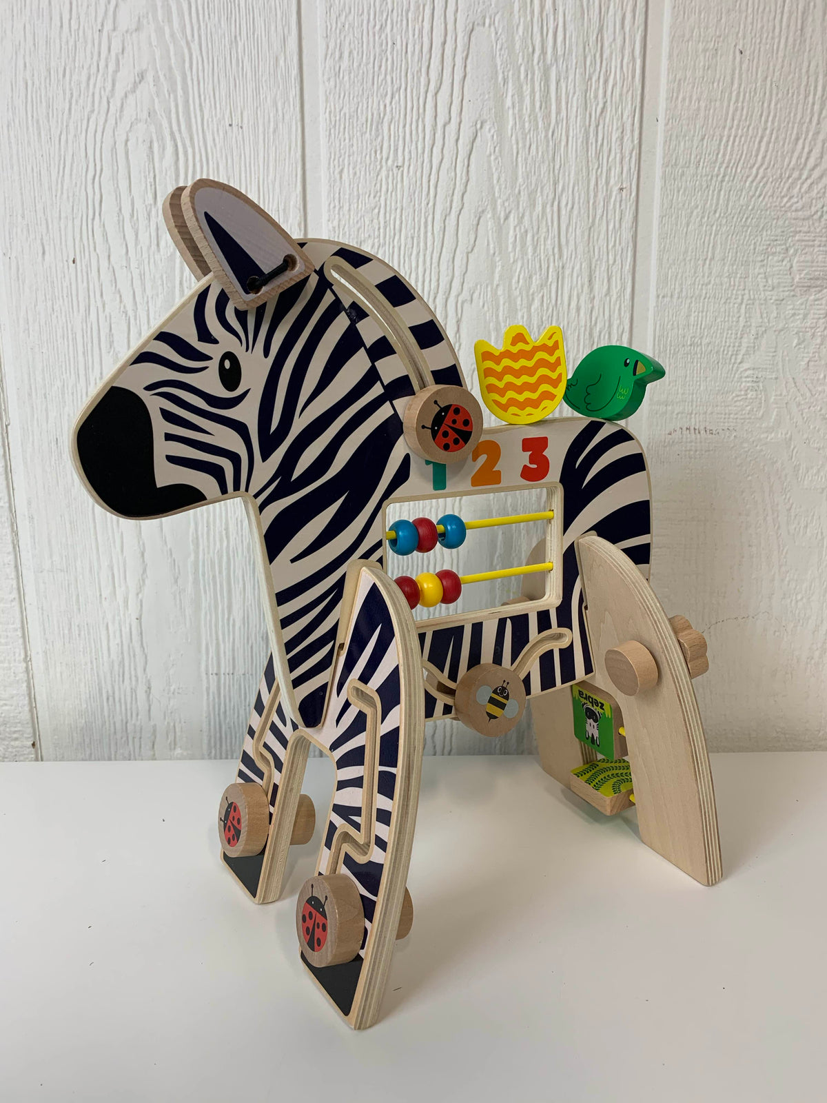 Manhattan Toy Safari Zebra Wooden Toddler Activity Toy — GoodBuy