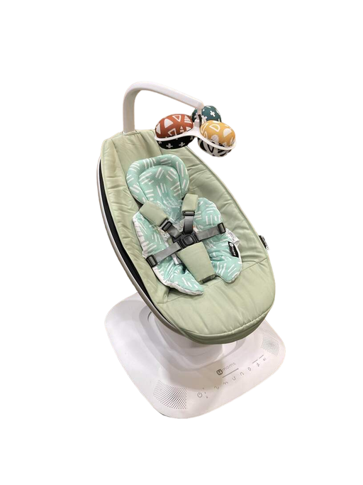 used 4moms MamaRoo Multi-Motion Baby Swing, green