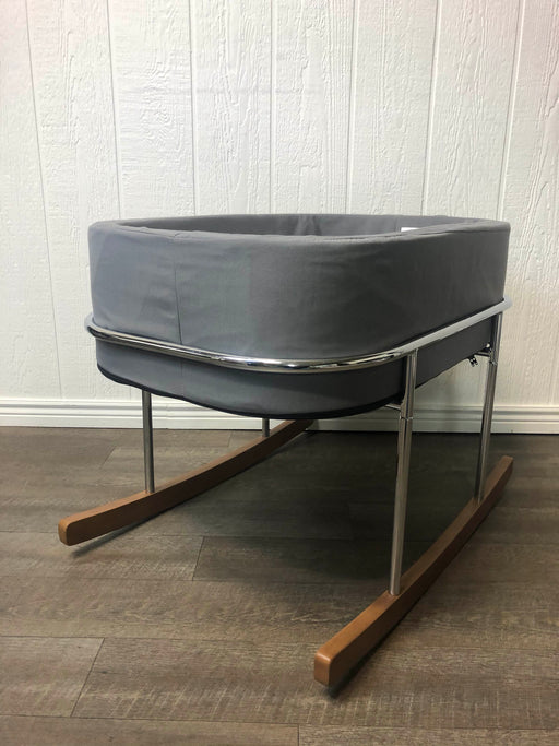 secondhand Wonderfold Baby Bassinet Cradle, Grey