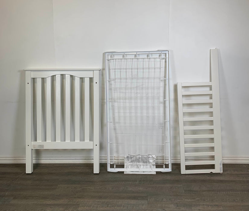 secondhand Pottery Barn Kids Kendall Crib, With Toddler Bed Rail