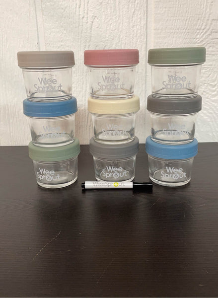 WeeSprout Glass Baby Food Storage Containers