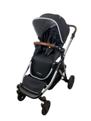 secondhand Mockingbird Single to Double Stroller, 2022, Silver with Penny Leather, Windowpane, Black