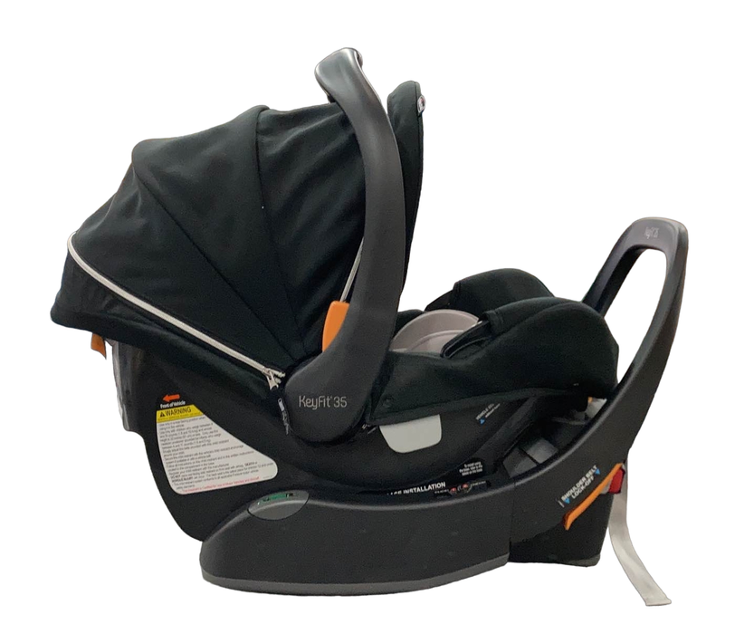 secondhand Chicco Keyfit 35 ClearTex Infant Car Seat, 2022, Obsidian