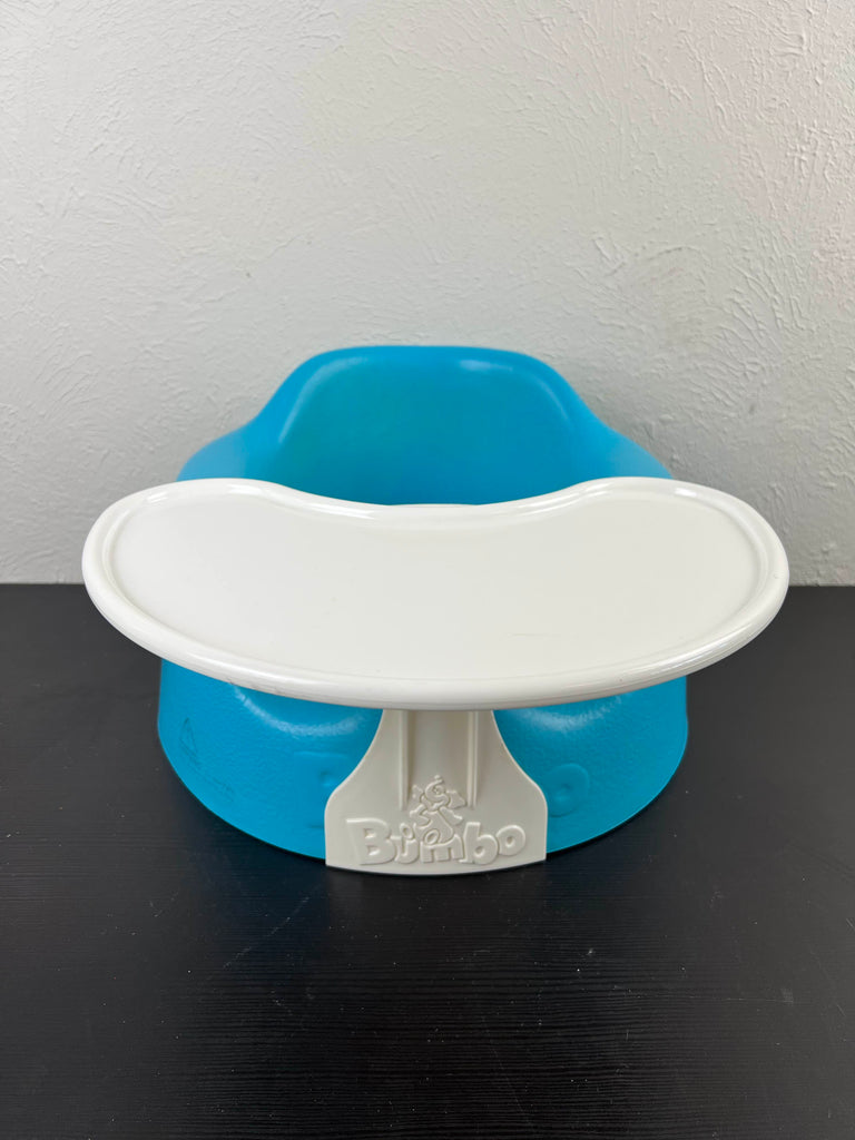 Blue bumbo best sale seat with tray