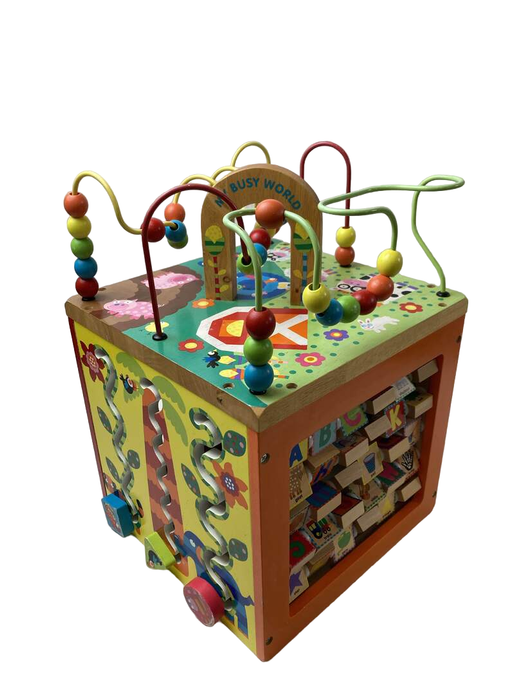 used ALEX Jr. My Busy World Wooden Activity Cube