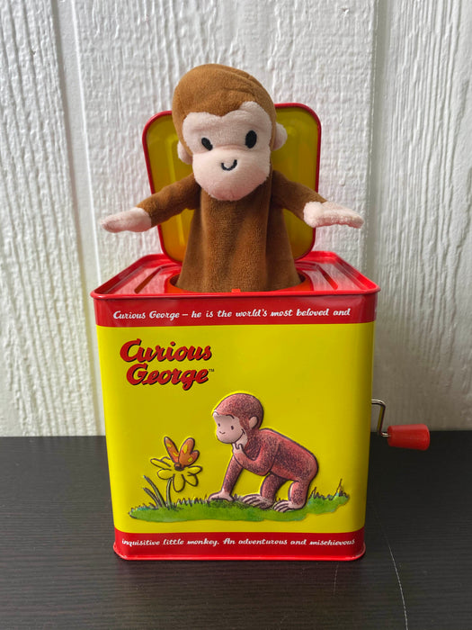 secondhand Schylling Curious George Jack In The Box