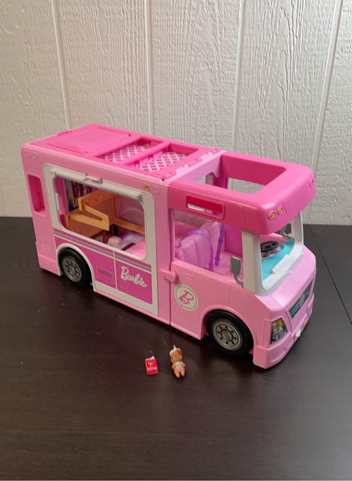 used Barbie 3 In 1 Dream Camper Playset