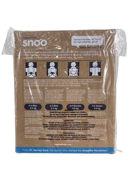 Shop Happiest Baby SNOO Sack, Small (5-12 lbs), Graphite Stars at GoodBuy Gear