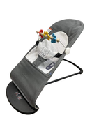 used BabyBjorn Bouncer Balance, Dark Grey/Grey, Black Frame