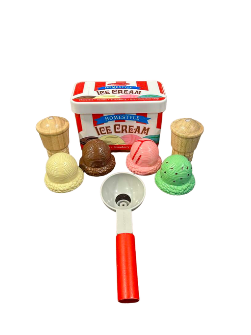 used Melissa & Doug Scoop And Stack Ice Cream Cone Magnetic Pretend Play Set