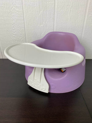 Purple bumbo seat with sales tray