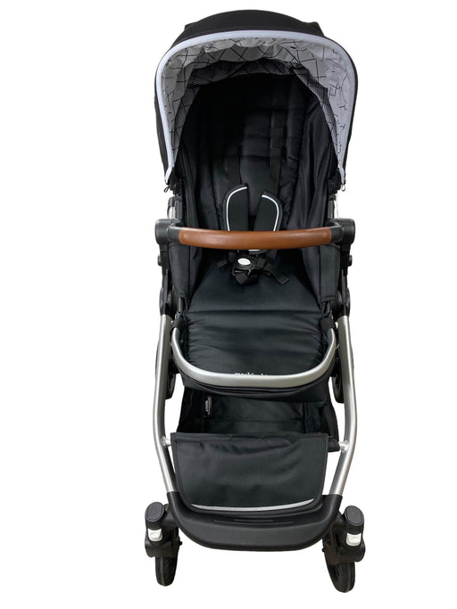 secondhand Mockingbird Single to Double Stroller, Silver with Penny Leather, Black , Windowpane, 2022