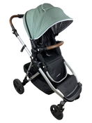 used Mockingbird Single to Double Stroller, 2022, Silver with Penny Leather, Windowpane, Sage