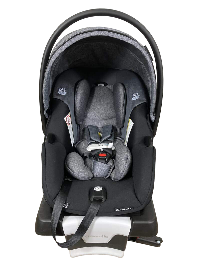 Evenflo Gold Securemax Infant Car Seat With SensorSafe And SafeZone Load Leg Base, Moonstone Gray, 2022