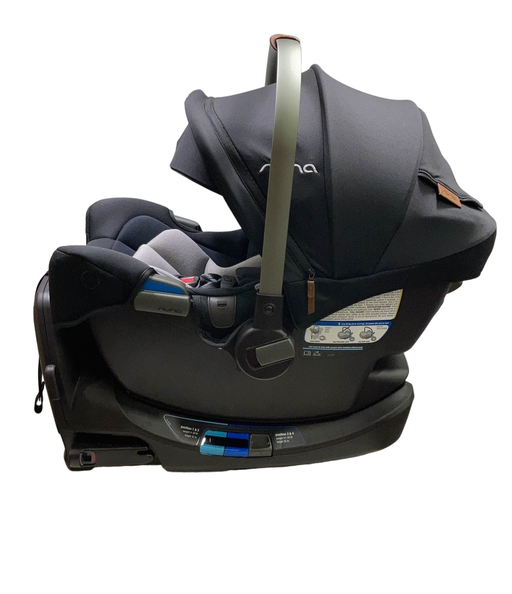 secondhand Nuna PIPA rx Infant Car Seat with RELX Base, 2023, Caviar