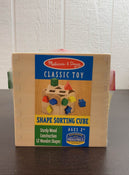 used Melissa & Doug Shape Sorting Cube Classic Toy