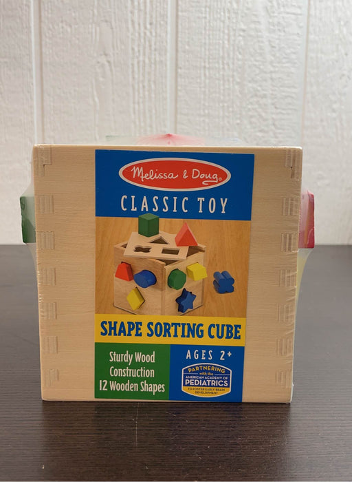 used Melissa & Doug Shape Sorting Cube Classic Toy