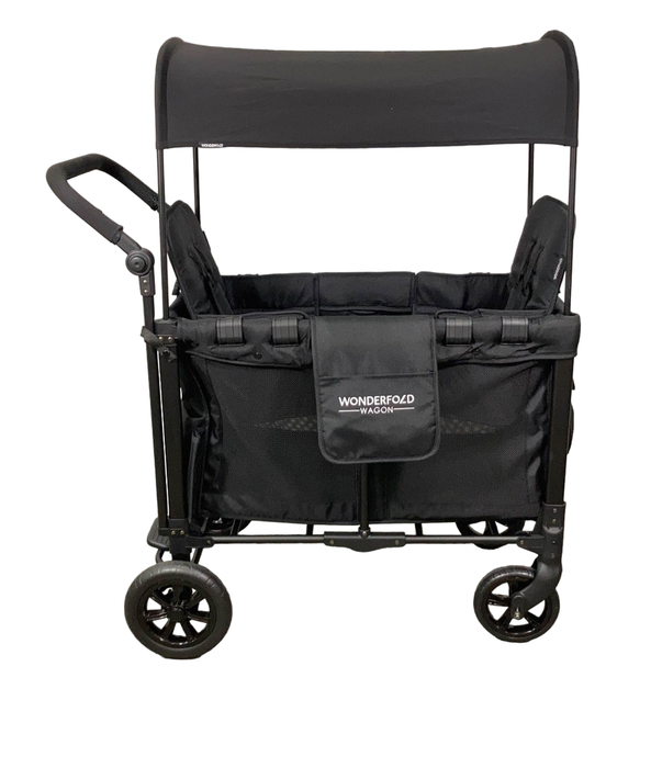 secondhand Wonderfold W2 Original Multifunctional Double Stroller Wagon, 2022, Black