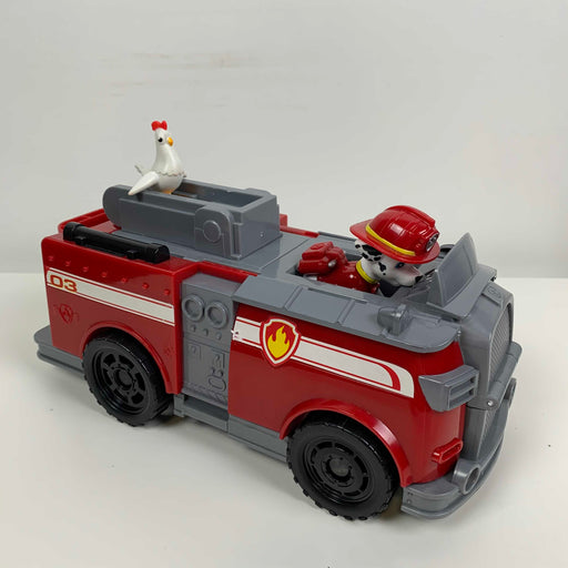 secondhand Paw Patrol Fire Engine With Marshall Toy