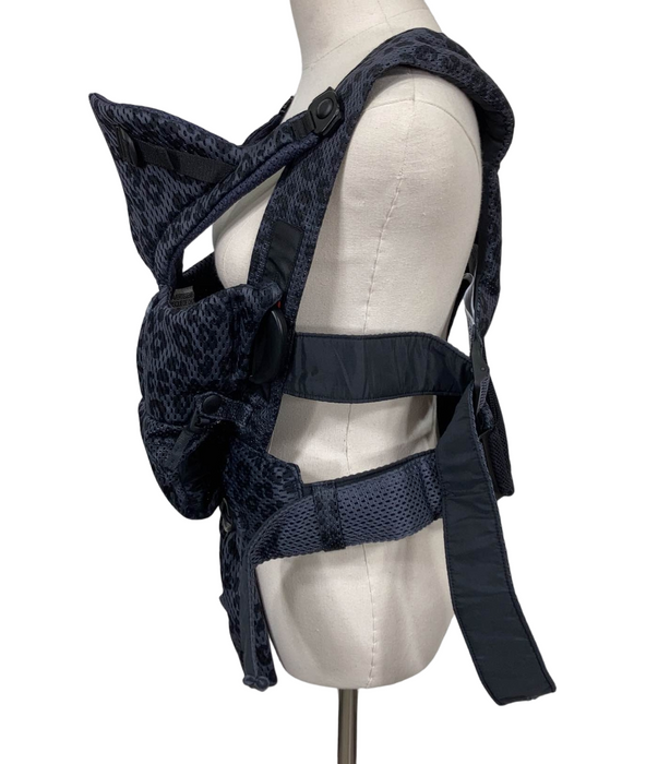 secondhand BabyBjorn Baby Carrier Free, Anthracite/Leopard 3D Mesh