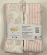 secondhand Burt's Bees Baby Hooded Bath Towels 2 Pack, Rosy Spring