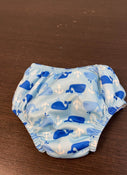 secondhand iPlay Reusable Swim Diaper, 12 Months, Blue Anchor Whales