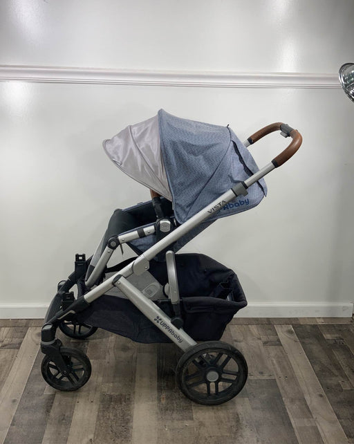 secondhand UPPAbaby VISTA Stroller, Gregory (Blue Melange), 2017