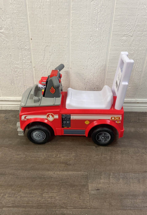 used PAW Patrol Marshall Fire Truck Ride On Push Toy