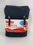 used Skip Hop Grab And Go Double Bottle Bag, - Black