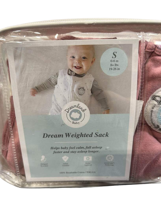 secondhand Dreamland Weighted Sleep Sack, 0-6 months, Dusty Rose