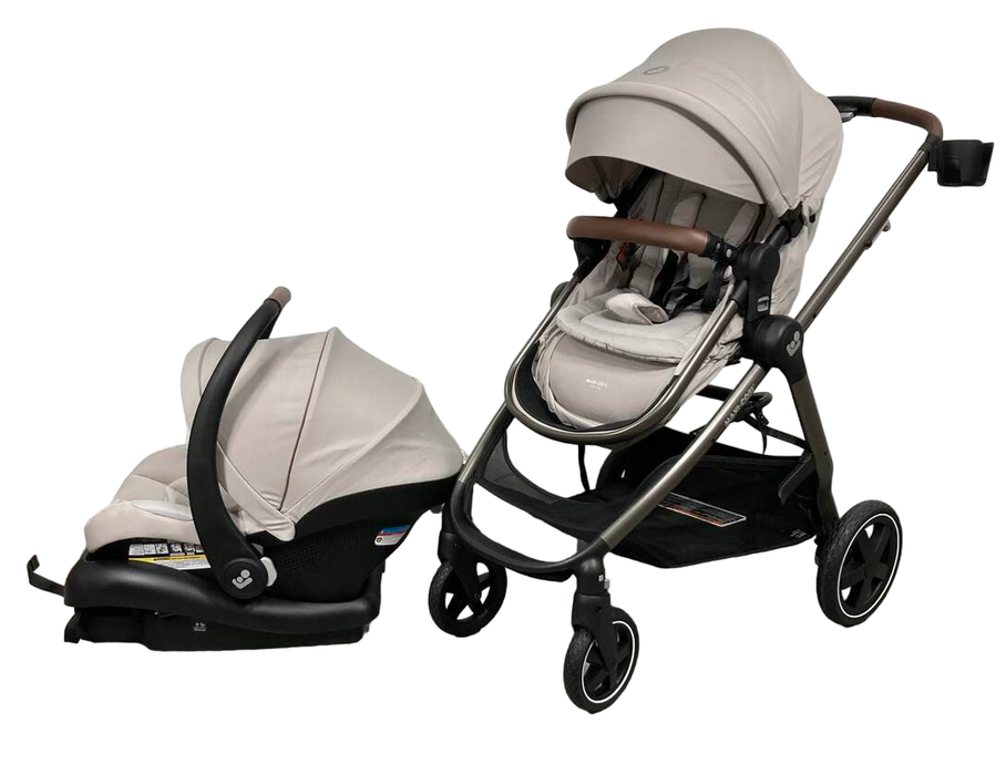 used Maxi-Cosi Zelia2 Luxe Travel System, New Hope Tan, 2023