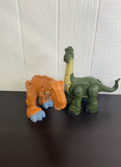 used Fisher Price Imaginext Mega T-Rex, & Apatosaurus