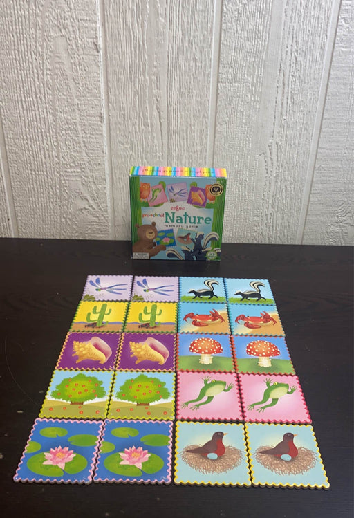 used Eeboo Pre-School Nature Memory Game