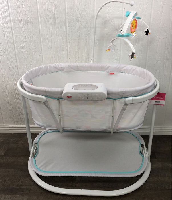 used Fisher Price Smart Connect Soothing Motions Bassinet