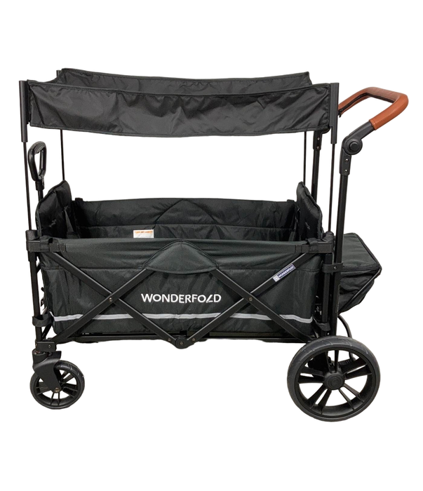 secondhand Wonderfold X2 Push + Pull Double Stroller Wagon, Stealth Black, 2023