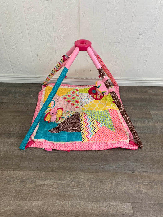 used Infantino Go GaGa Deluxe Twist and Fold Baby Activity Tummy Time Gym, Pink