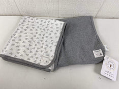 used Burt's Bees Baby Organic Blanket (2 Pack) 3, Heather gray