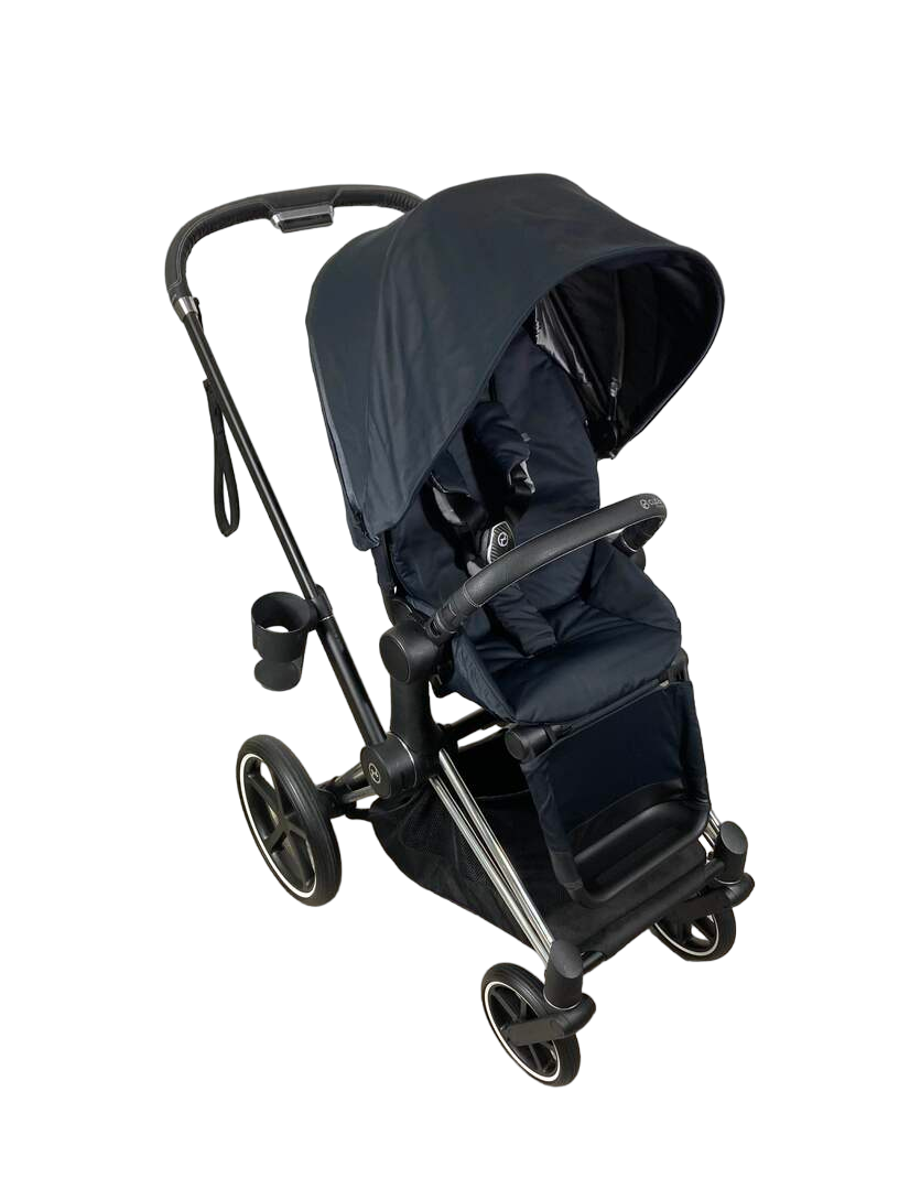 Cybex PRIAM Stroller, Chrome With Black Details, Deep Black, 2019 ...