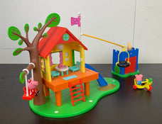 secondhand Peppa Pig Treehouse and George's Fort Playset