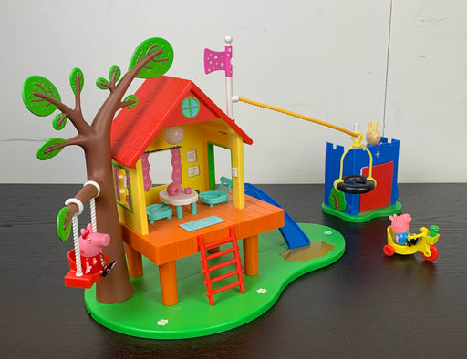 secondhand Peppa Pig Treehouse and George's Fort Playset