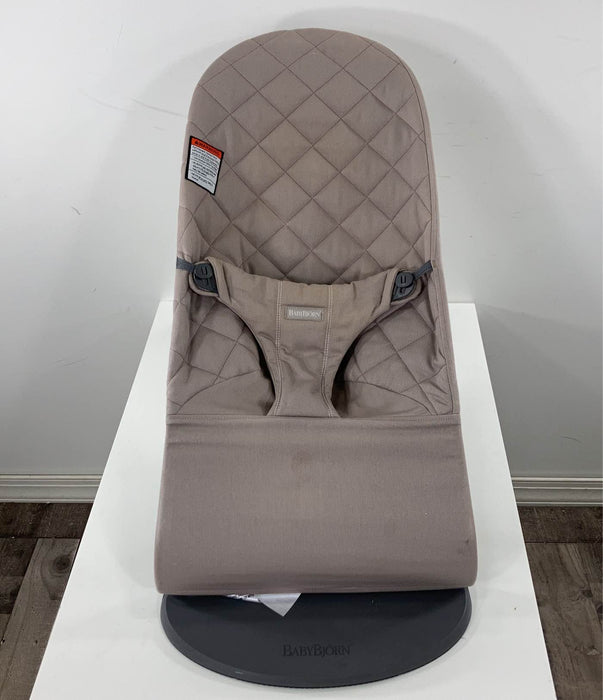 secondhand BabyBjorn Bouncer Bliss, Sand Gray, Cotton