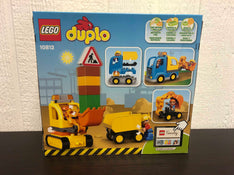 secondhand Lego Duplo Town Truck & Tracked Excavator Set