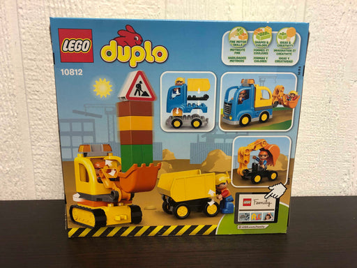 secondhand Lego Duplo Town Truck & Tracked Excavator Set