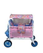 used Wonderfold W4 Luxe Quad Stroller Wagon, Petal Pop x Chrissy Teigen, 2023