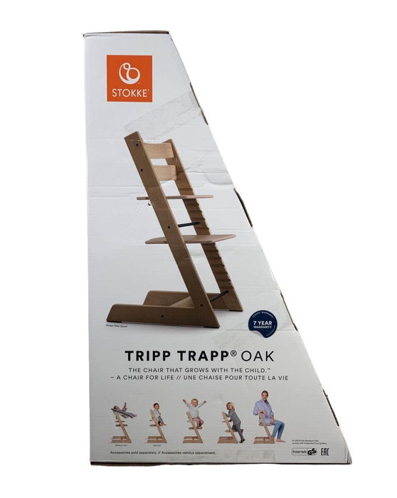 used Stokke Tripp Trapp Chair, Oak Natural