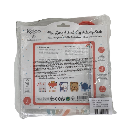 secondhand Kaloo Soft Activity Book, Unicorn