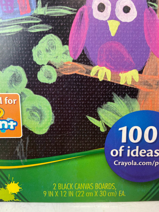 secondhand Crayola Crayola Paint Canvas Sets, Black