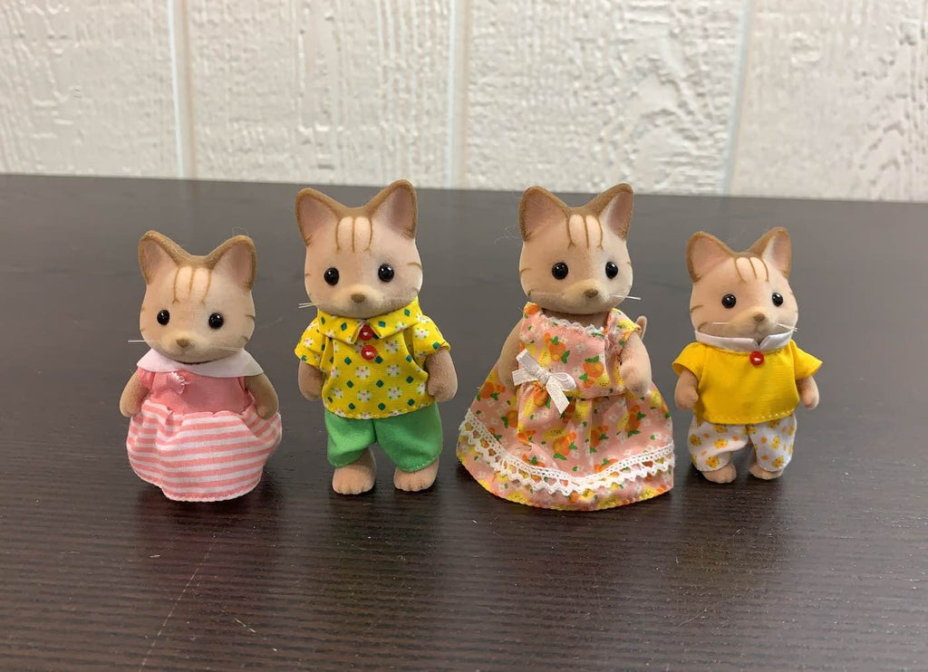 BUNDLE Calico Critters, Sandy Cat Family