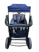 used Wonderfold X2 Push + Pull Double Stroller Wagon, Navy, 2019